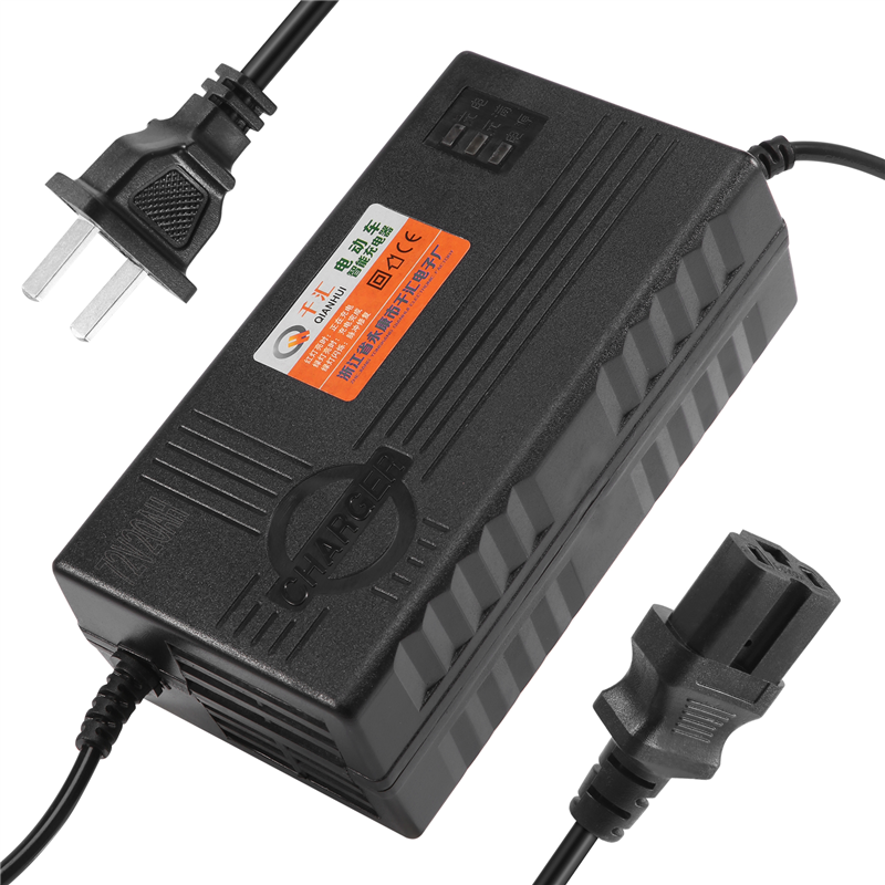 72V 20AH Motorcycle Battery Charger 6 LED Display for Scooter Wheel