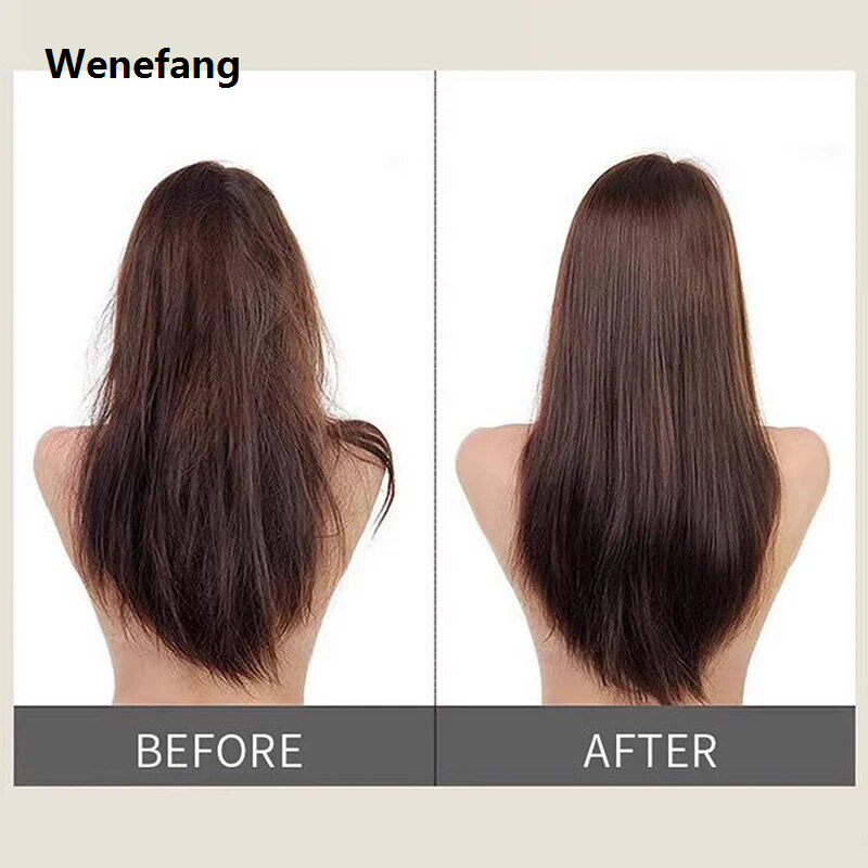 Wenefang Professional V Type Hair Straighten Comb Double Brushes Hairdressing Comb Hair Brush Wooden Handle Anti-static Styling Tools