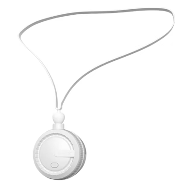 Portable Neck Fan Bladeless Neck Fan 3 Speeds USB Charging White
