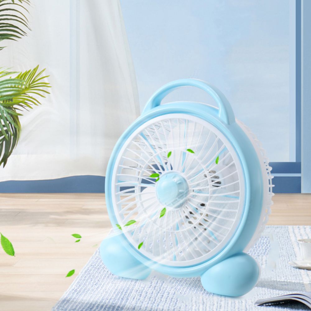 Desk Fan Rechargeable Power Supply Rechargeable Mini Desk Fan Low Noise Lightweight Portable Small Table Fan Space-Saving Compact Design Quiet Personal Cooling Fan Office
