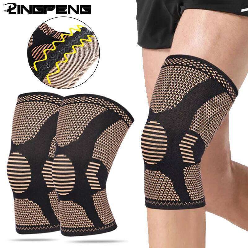 1Pcs Brace Copper Compression Sleeves - Knee Pads for Meniscus Tear,Arthritis,Joint Pain Relief