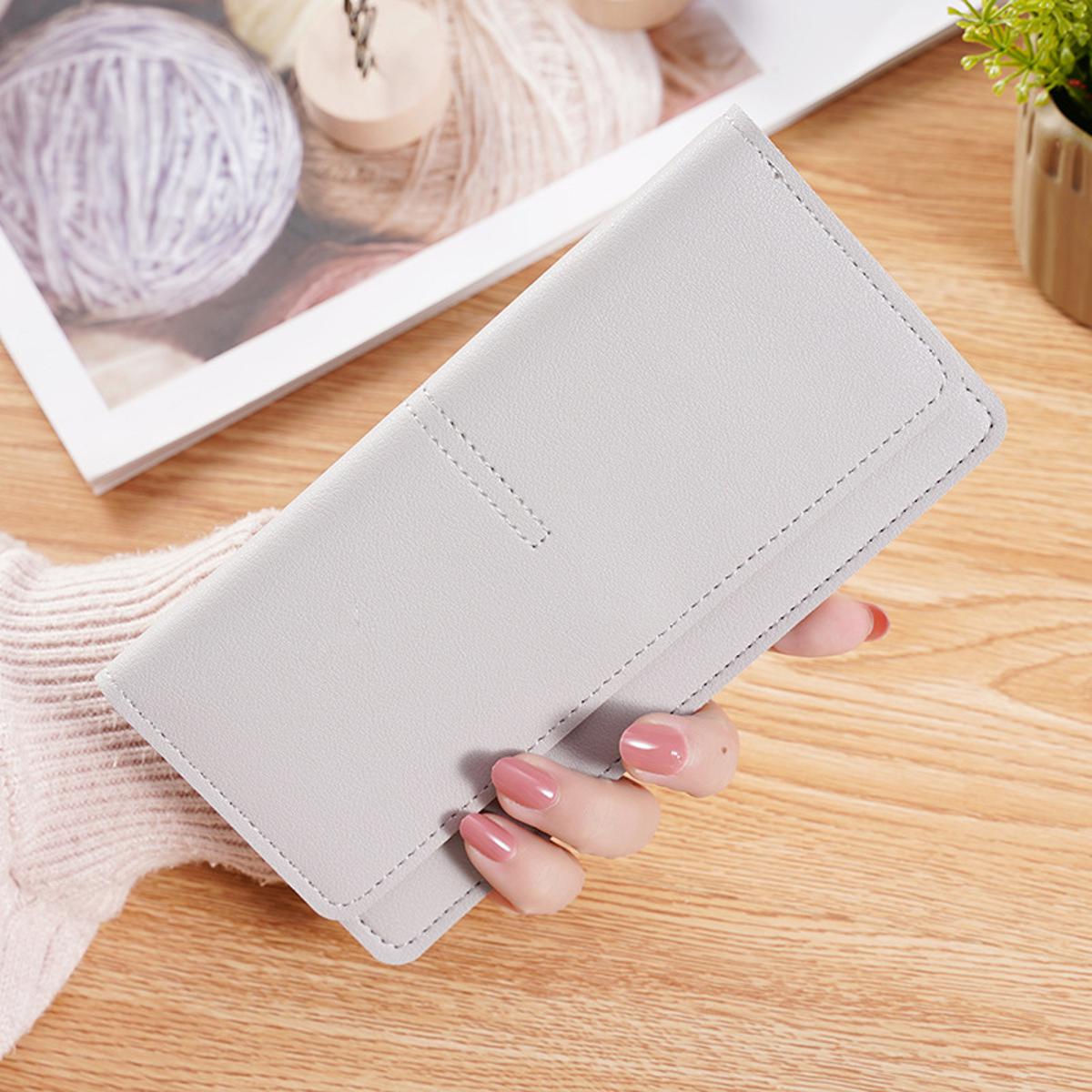 2022 New Fashion Long Female Wallet Simple Trendy Buckle Ladies Large Capacity Clutch Wallet Luxury Designer Wallets Purses
