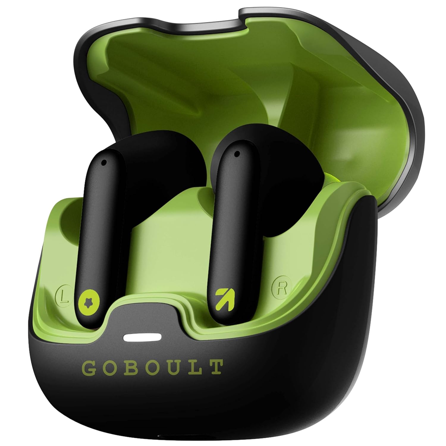 GOBoult Audio Z40 Wireless Earbuds With 60H Battery Life 10mm Rich Bass Drivers, IPX5, Ear Buds TWS, Type-C Fast Charging, Zen™ ENC Mic, Low Latency Gaming