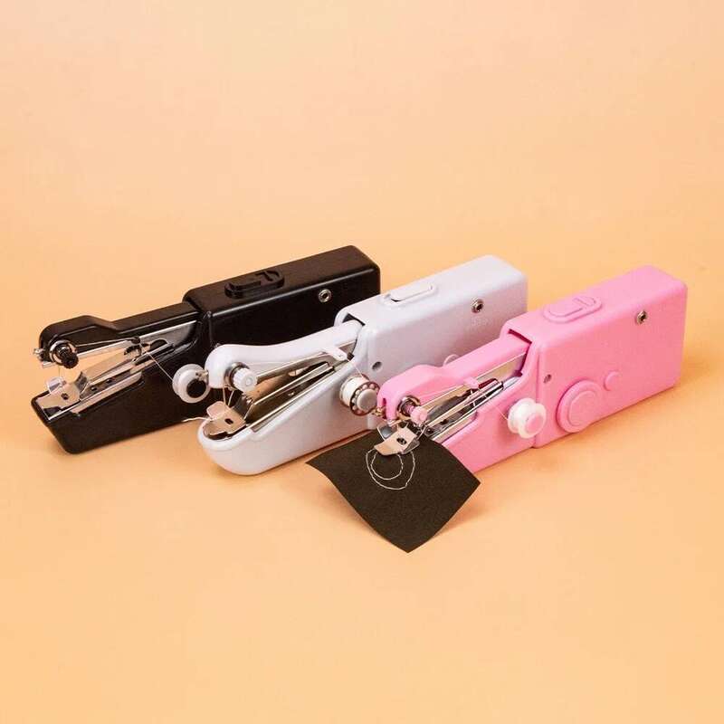 Portable Mini Handheld Electric hine with Bobbin for Needlework Handwork Home Travel Sewing Accessories