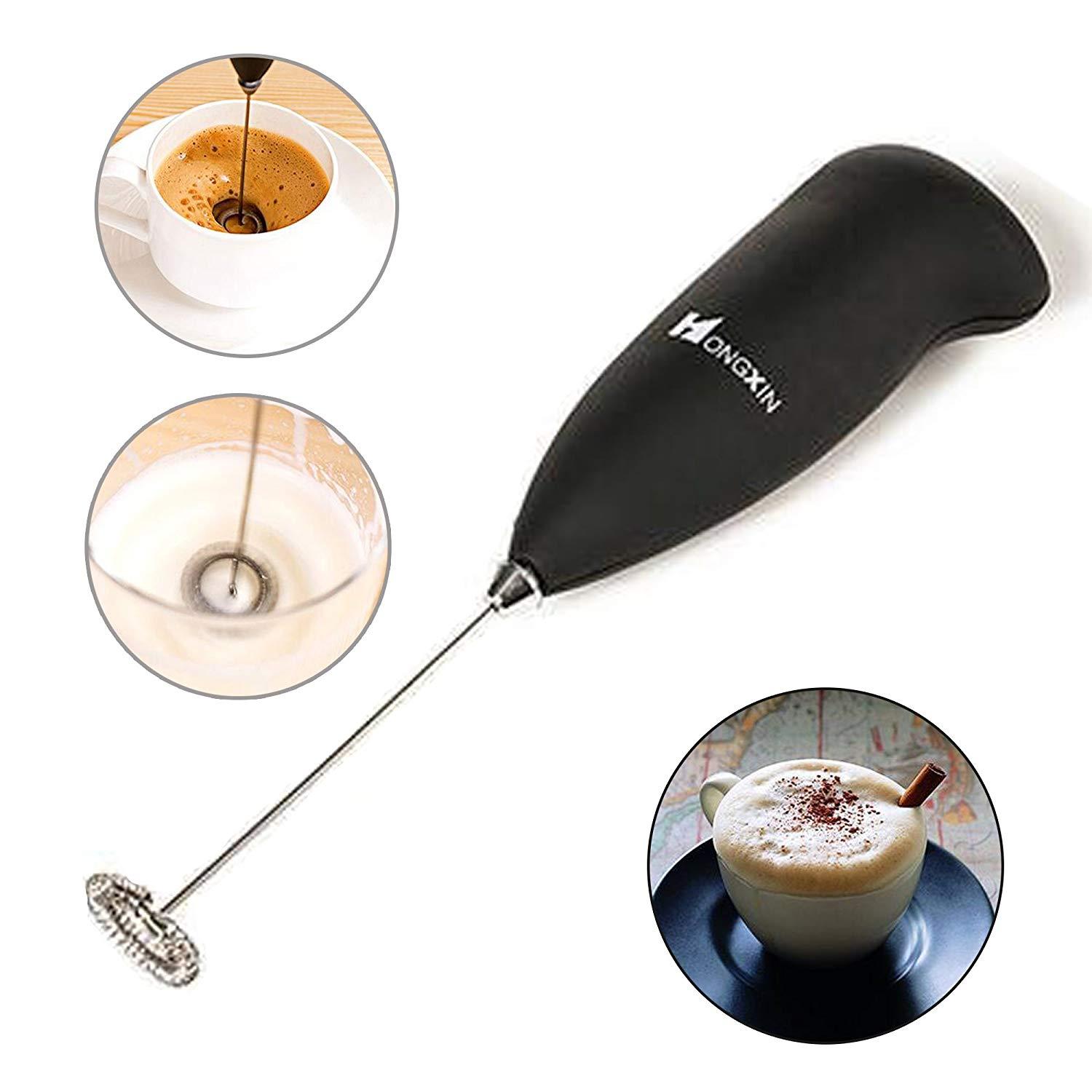 HONG XIN Electric Battery Operated Coffee Beater Blender Mixer Handheld Milk Frother Khopo Traders