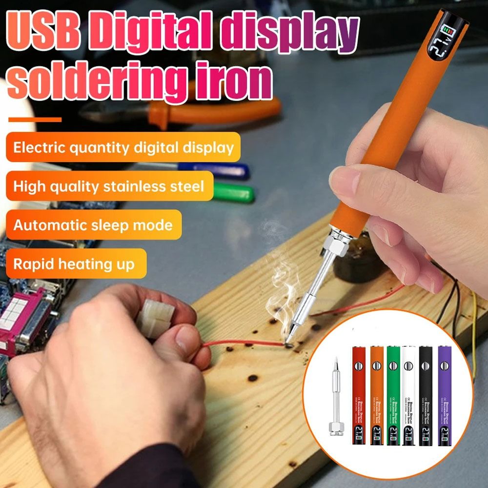 Portable Wireless Electric Soldering Fast Charging Digital Display Wireless Electric Solder lithium battery Adjustable Voltage Welding Tool Kit Pen Circuit Repair