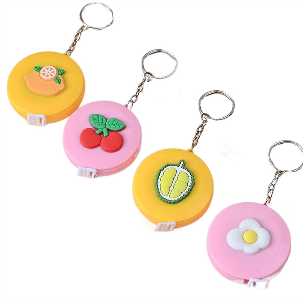 Cartoon Mini Body Meter Tape 150cm Sewing Tools Clothes Ruler Soft Ruler Measure Tape Ruler Keychain