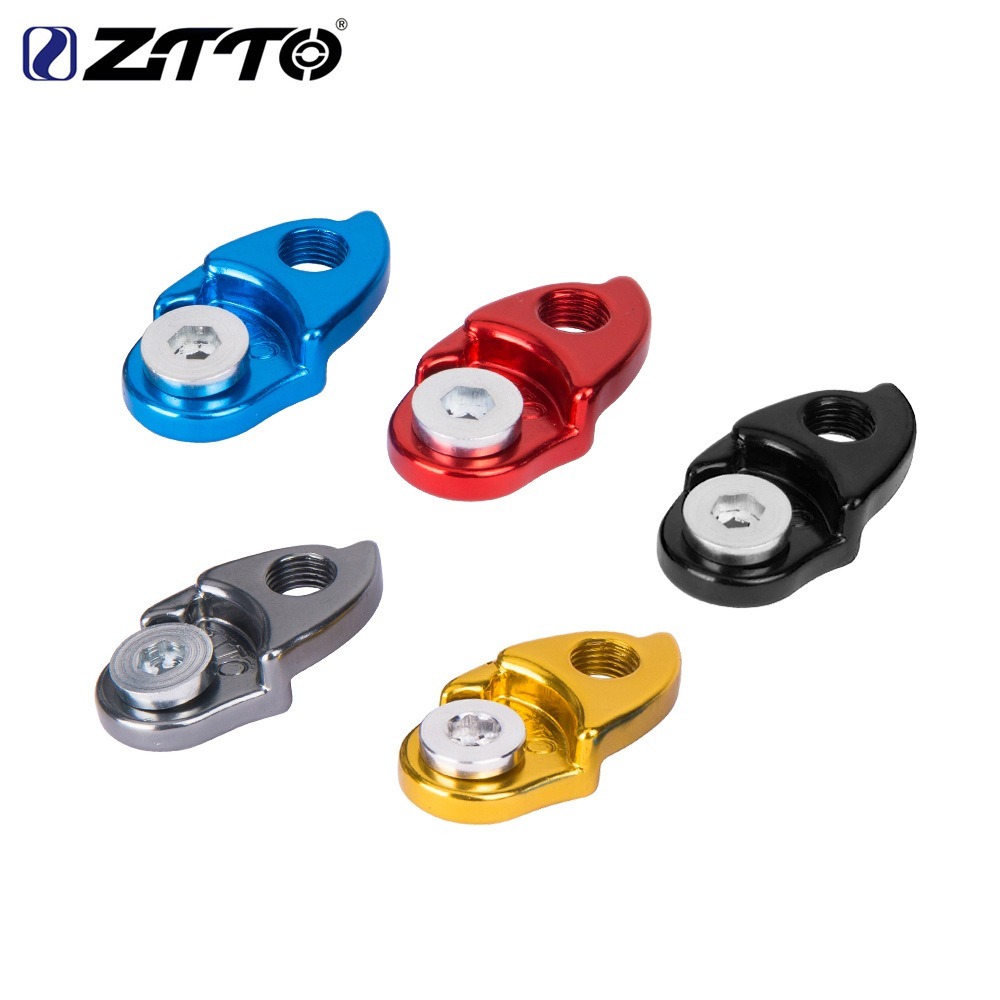 2pcs High Quality Extension Extender Rear Derailleur Hanger Aluminum Gear Cycling Frame Gear Tail Bicycle Tail Hook for 40T/42T/46T/50T/32T/36T MTB Road Bike