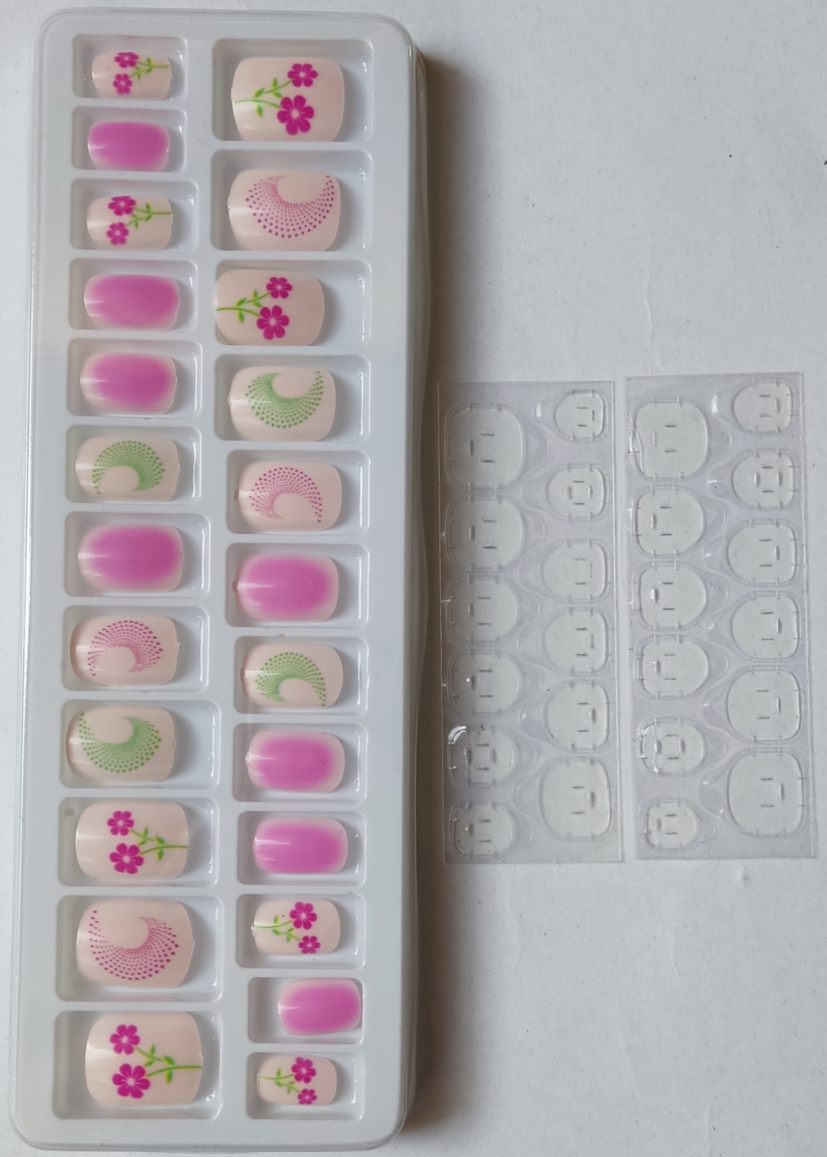 24 Pieces Press On Nails - Fast Quick Press Artificial Nails For Party Wear (Fake Nails For Daily Wear Best Birthday Gift)