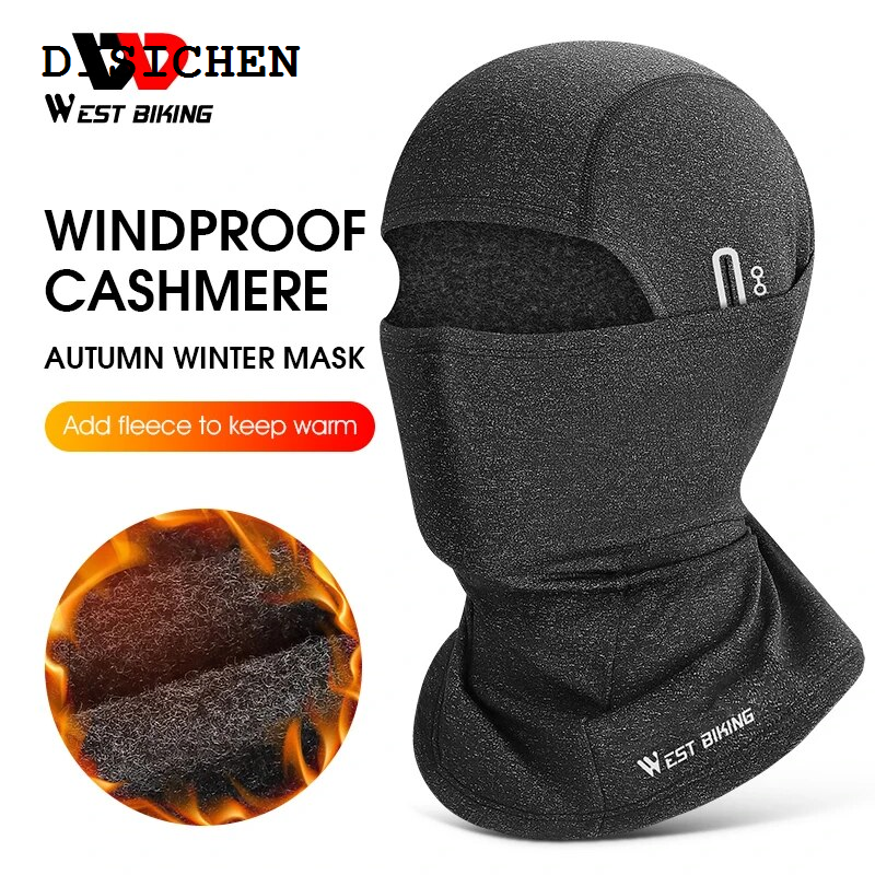 DISICHEN WEST BIKING Winter Cycling Scarf Balaclava Bike Face Mask Headbands Men Women Windproof Bicycle Bandana Running Outdoor Sports