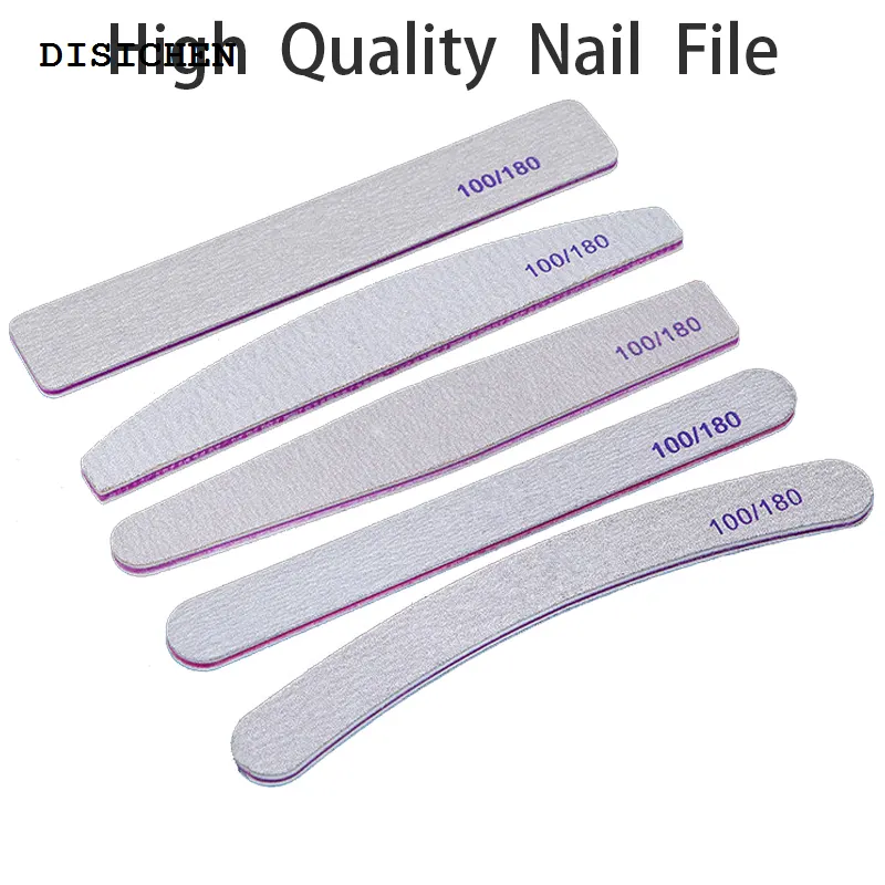 DISICHEN 2025 New Nail File Professional Nail File Polish Accessories Manicure Nail File 100 180 Buffer for Nail Professional Manicure Products
