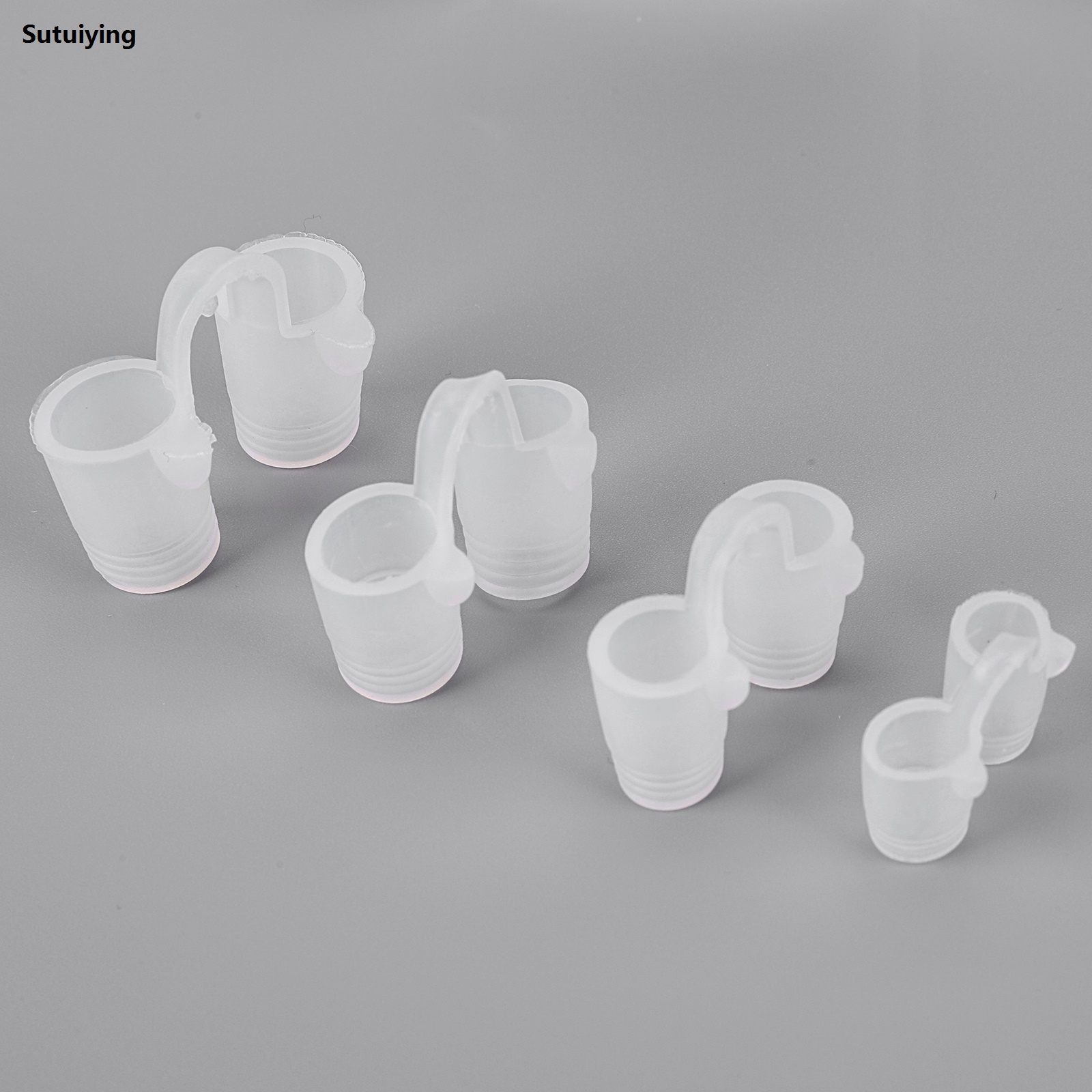 Sutuiying 4 Pcs Nasal Dilators Device Soft Silicone Vent No Strips Nose High Quality Clip Enjoy A Peaceful Night Sleep Nose Clip for Nasal Snorers