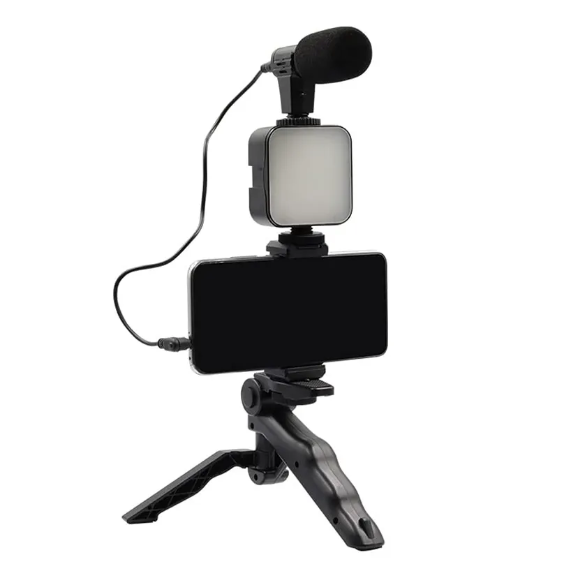 AY-49 Vlogger Kits Microphone LED/ VIDEO