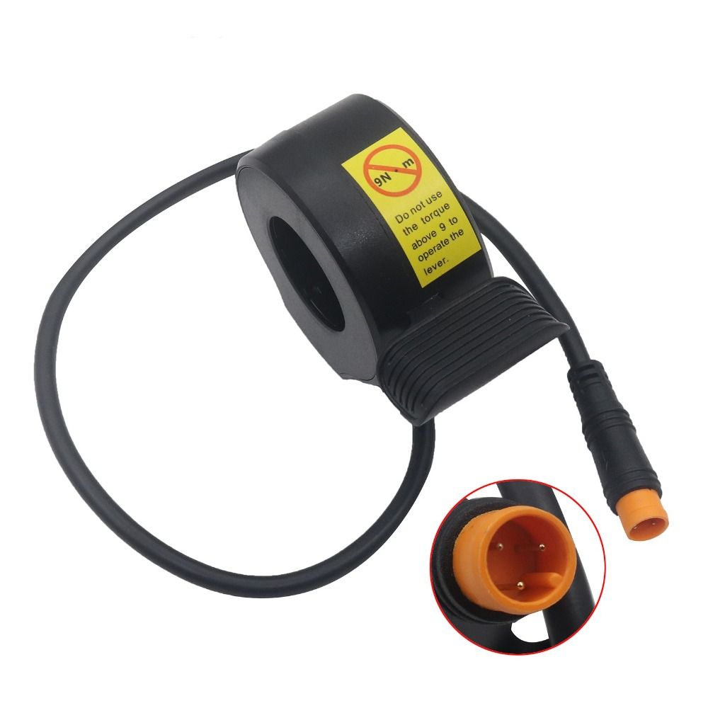 Boosters Grips Speed Control Electric Bike Thumb Throttle Waterproof WP Right and Left 130X Thumb Throttle Plug Connector 3 Pin Electric Scooters Throttle Modified Part