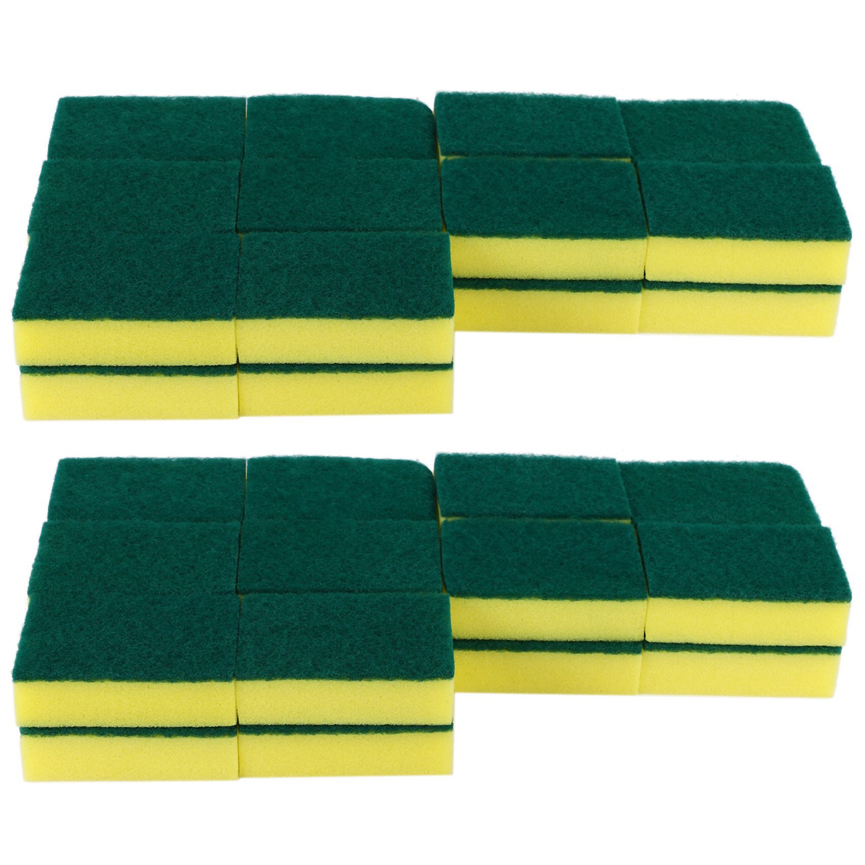fasdaga Heavy Duty Multi Use Cleaning Sponges rub Non-Scratch Sponge Scrubbing Dish Sponges 40 pack