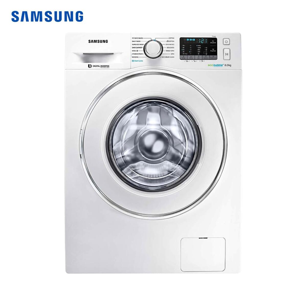 SAMSUNG WW81J54E0IW/TL - 8kg Fully Automatic DIT Front Load Washing Machine with Eco Bubble & Hygienic Wash