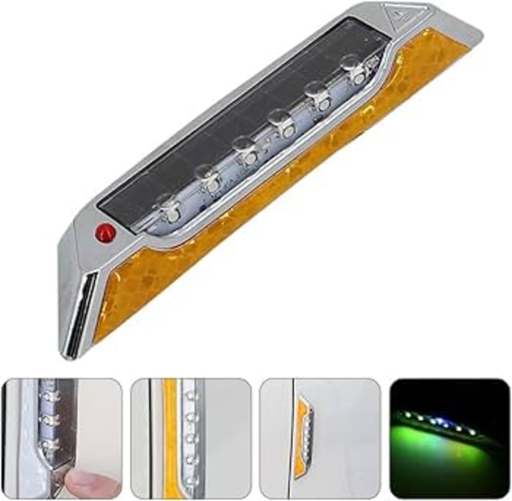 Car Door Edge Strobe Warning Led Light Rgb Waterproof Solar light