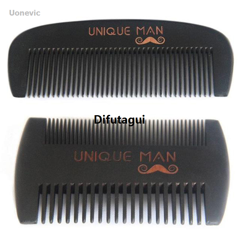 Linman Black Hair Beard Comb Anti-Static Man Wood Comb Wet Dry CLuxury urly Thick Wavy Straight Hair Beard Detangler Comb For Men