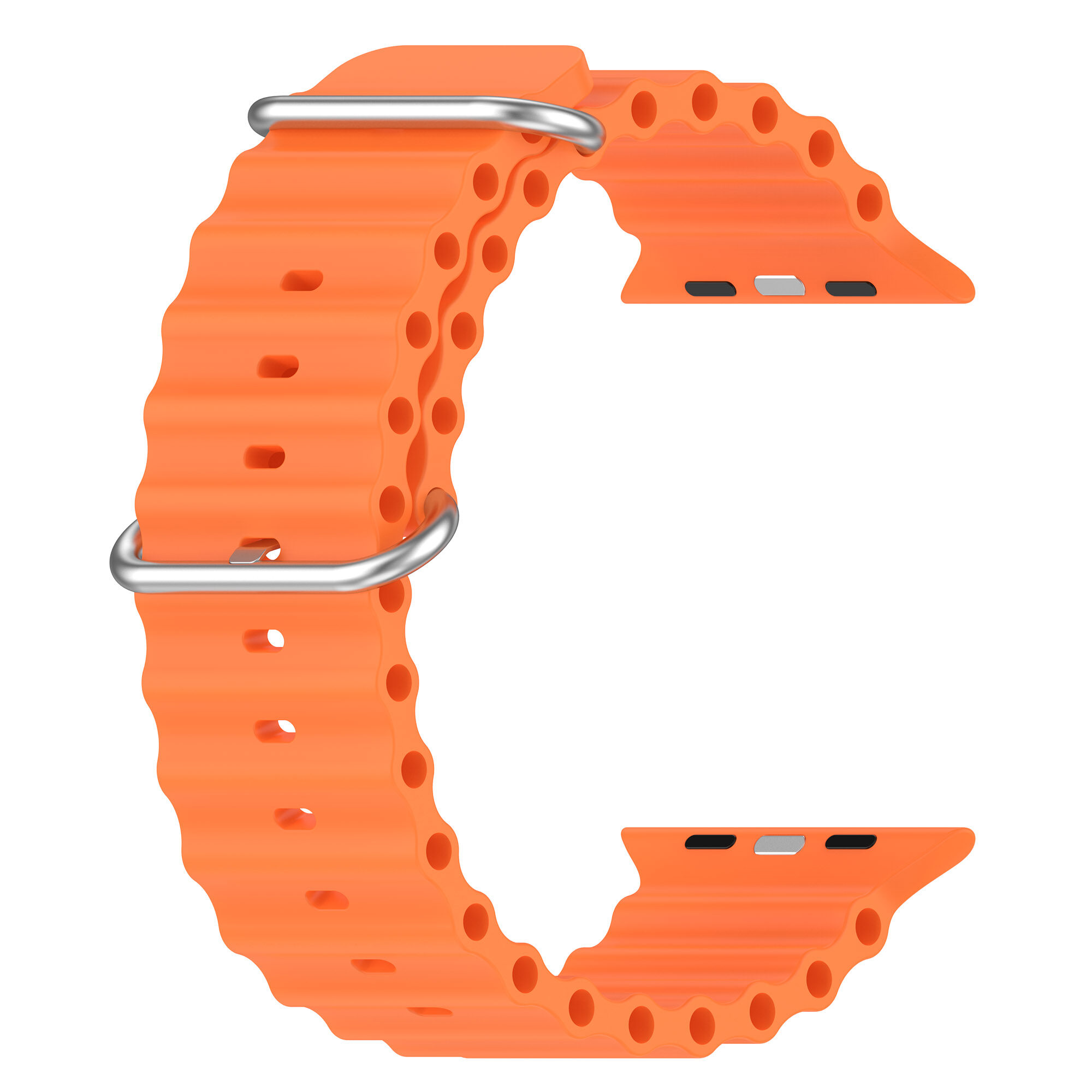 Series 8 Ultra Rubber Watch Band For Apple Watch Band 49/45/44/42mm With Double Buckle