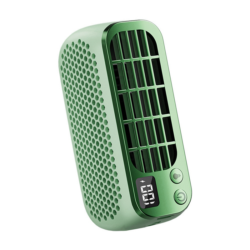 JAERBEE Handheld Fan Hanging Neck Small Fan Bladeless Portable Five-Speed Adjustable Fan Low Noise Desktop Fan