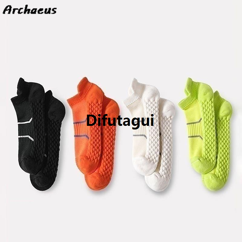Difutagui Bike Running Football Sport Man Short Socks Bright Color Cotton Special Mesh Breathable Outdoor Basketball Travel Socks Sokken