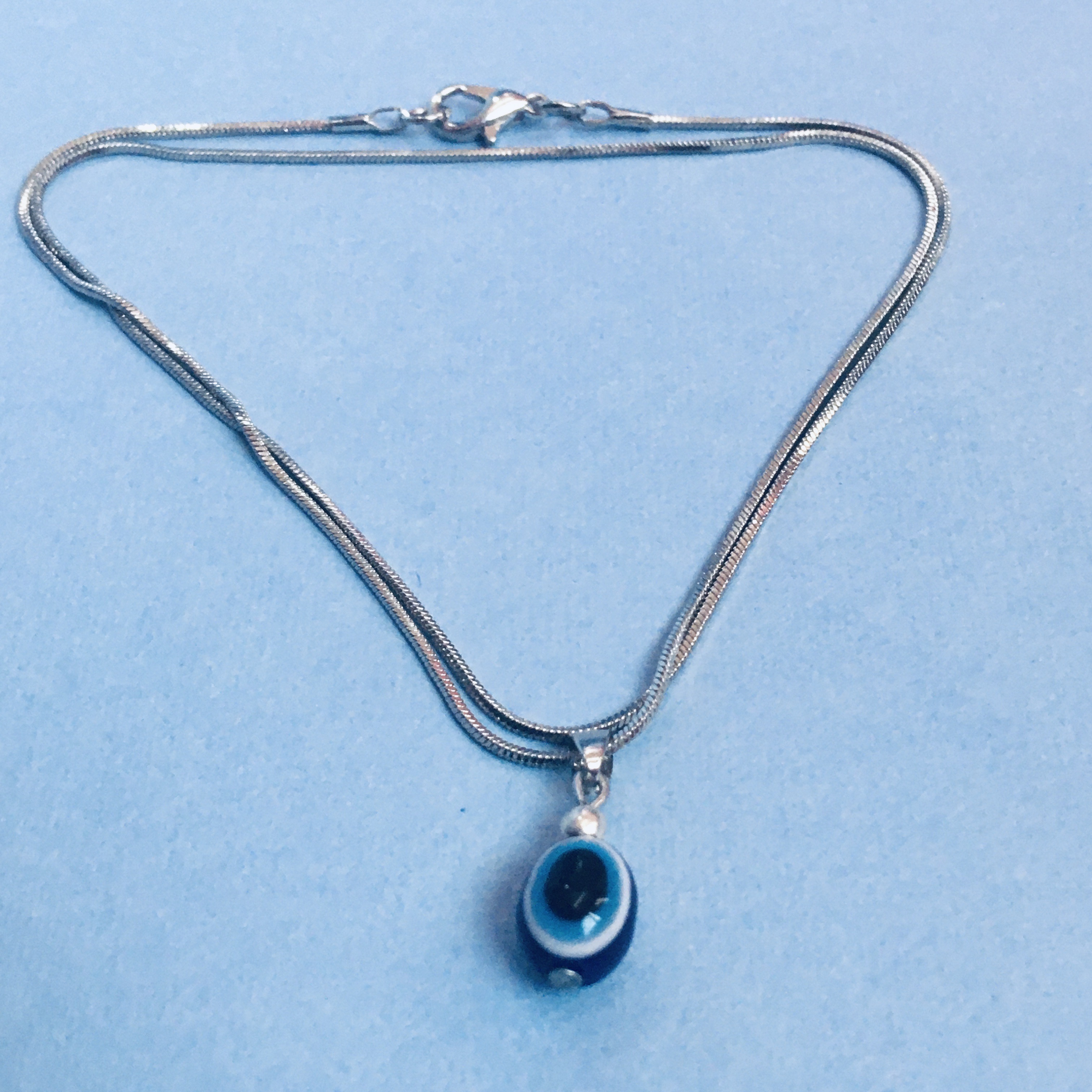 Stainless Evil Eye Charm Necklace. Necklace For Women. Perfect Gift