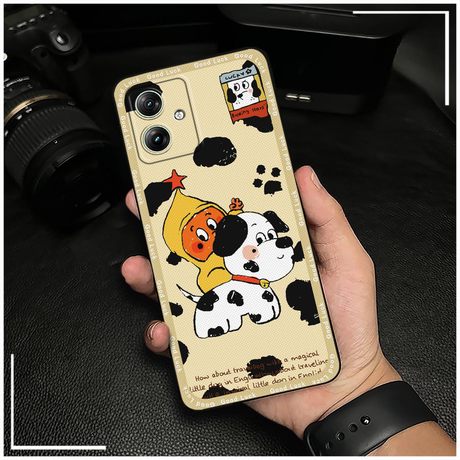 Cute Phone Pouch Phone Case For MOTO G54 5G /G54 Power/G64 5G Phone Protector Back Cover Full wrap Silicone Graffiti