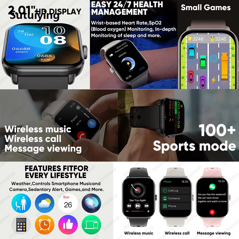 Wenefang Watch 5 Global Version For Xiaomi Men Women HD AMOLED Screen Heart 2025 Rate Bluetooth Call GPS Track Waterproof Sports Smart Watch