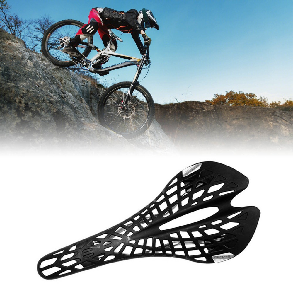 Durable Ergonomic Bike Saddle Shock Absorption Ultralight Bike Spider Cushion Steel and Plastic Hollow Out Bicycle Seat Cycling Equipment