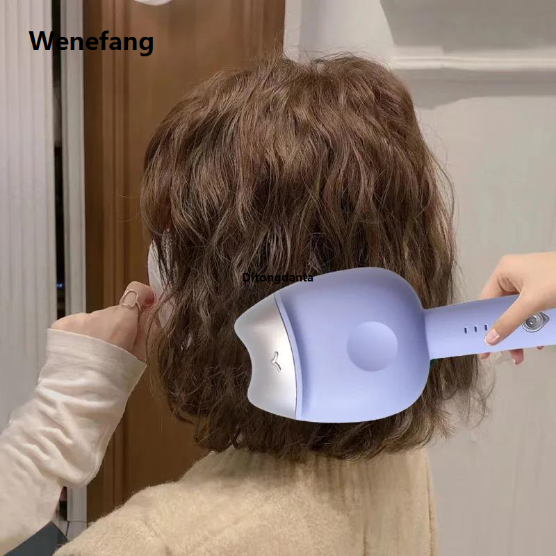 Wenefang Curling irons, egg shape, long-lasting ceramic curling irons, 32mm, suitable for wave hair tools, easy-to-use professional salon accessories