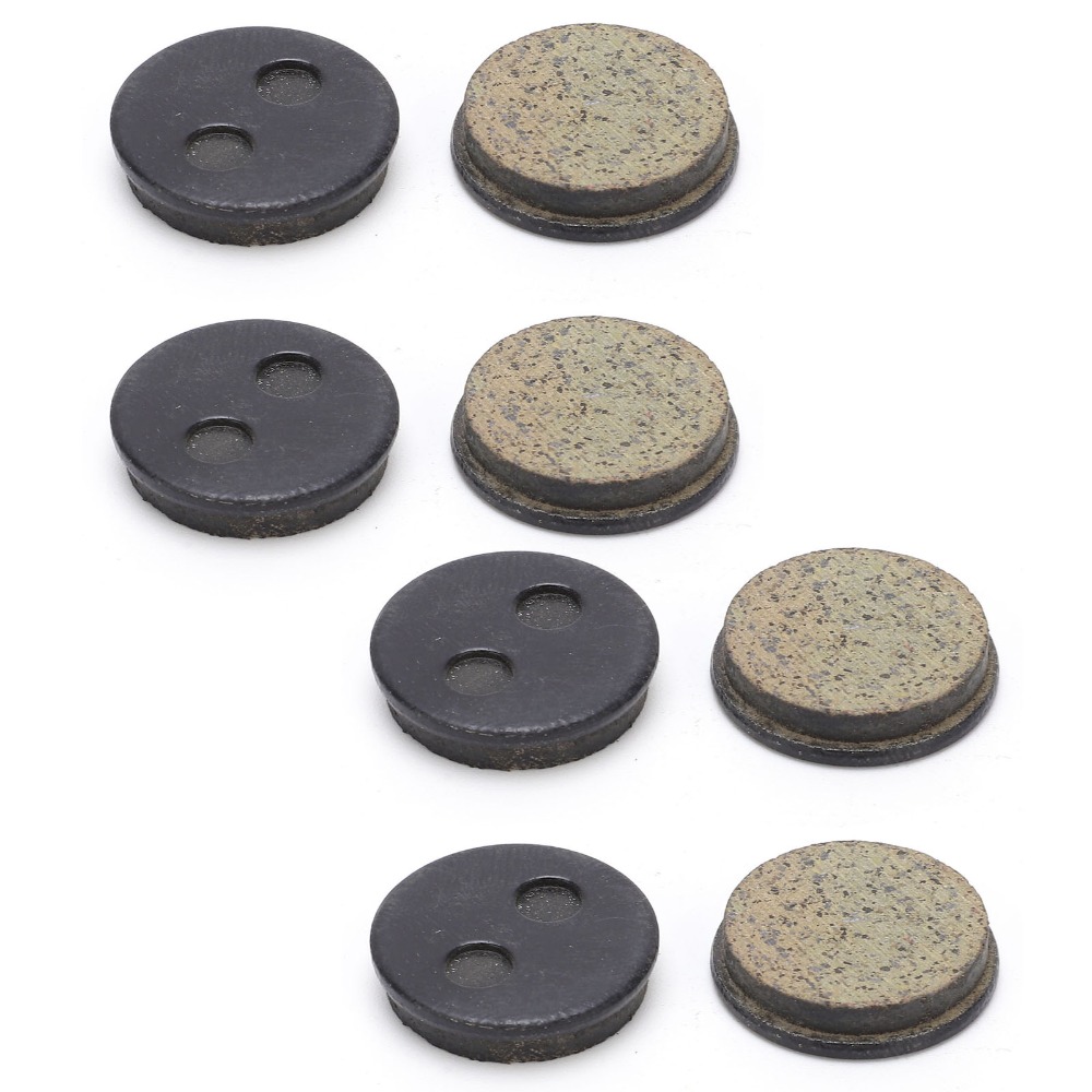 4 Pair Durable BB5 M446 Disc Brake Pads Round Resin Semi-Metal Electric Bike Brake Pads Brake Replacement Kit Mountain Bike Brake Pads Electric Bikes