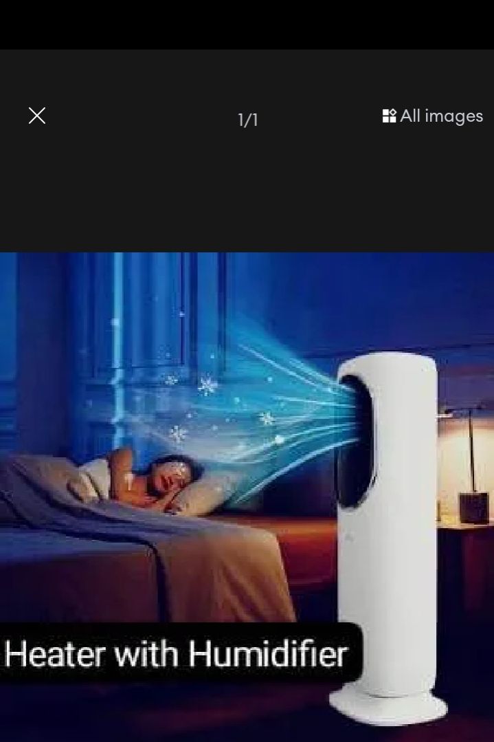 Portable AC type heater and cooler both function with remote controller