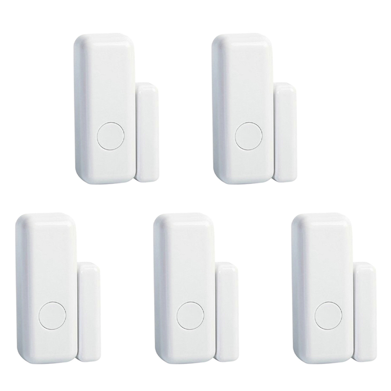 fasdaga 5X Smart Window and Door Sensor Door Sensor Detector 433mhz Door and Window Alarm ,for Home Hotel