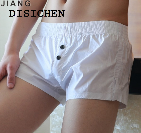 DISICHEN New style WJ Personalize Men's Arro Pants Pure Cotton Split Inner Pocket Anti glare Home Pants Flat Corner Pants Underpants