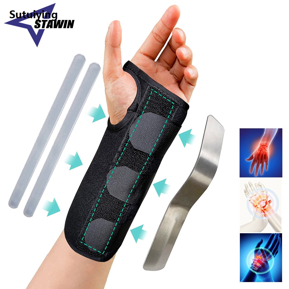 Sutuiying 1 PC Carpal Tunnel Wrist Brace for Men and Women Day Night Therapy Original Support Splint Relief of Arthritis Wrists Arm Thumb Hand Pain