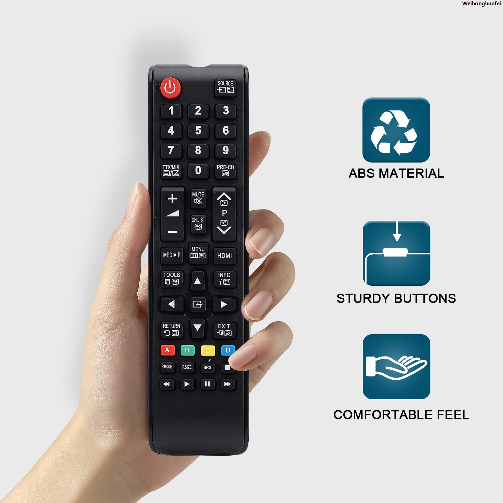 WeihonghunfeiBargain price Universal for Samsung Tv Remote,替换 for Samsung Smart Tv - Led Lcd Hdtv Qled Suhd Uhd 4K 3D Tv