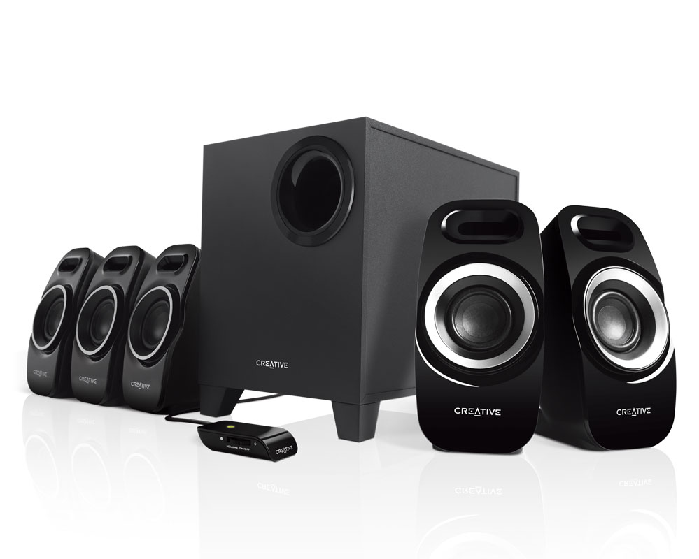 Creative Inspire T-6300 5.1 Multimedia Speaker System (Black)