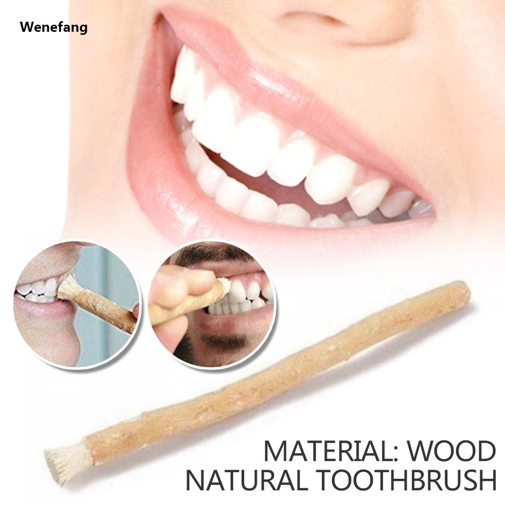 Wenefang Portable Natural Miswak Toothbrush - Traditional Teeth Profesional Whitener Tooth Care Stick for Travel 1pc X1P8