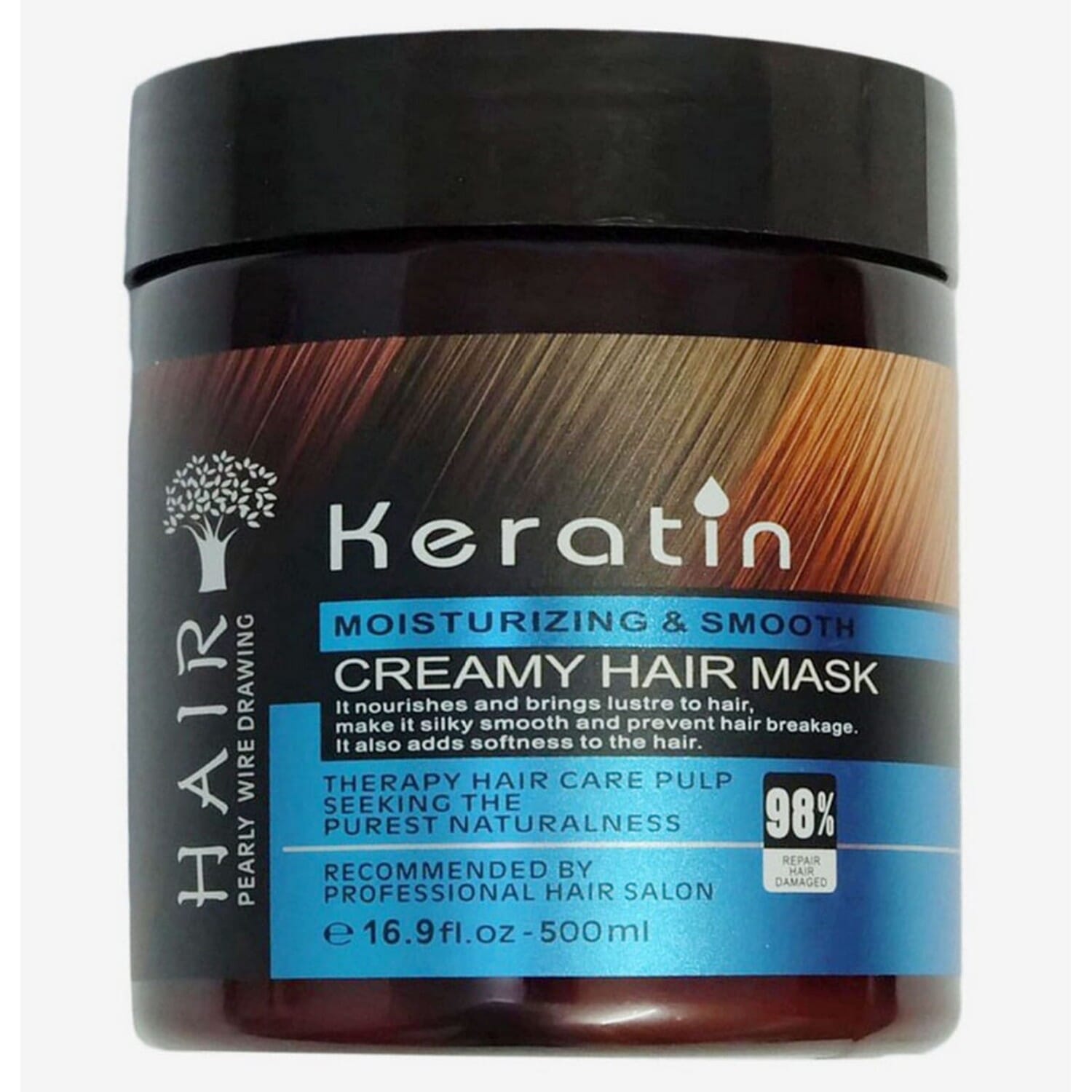 Keratin Moisturizing & Smooth Cream Hair Mask-500ML