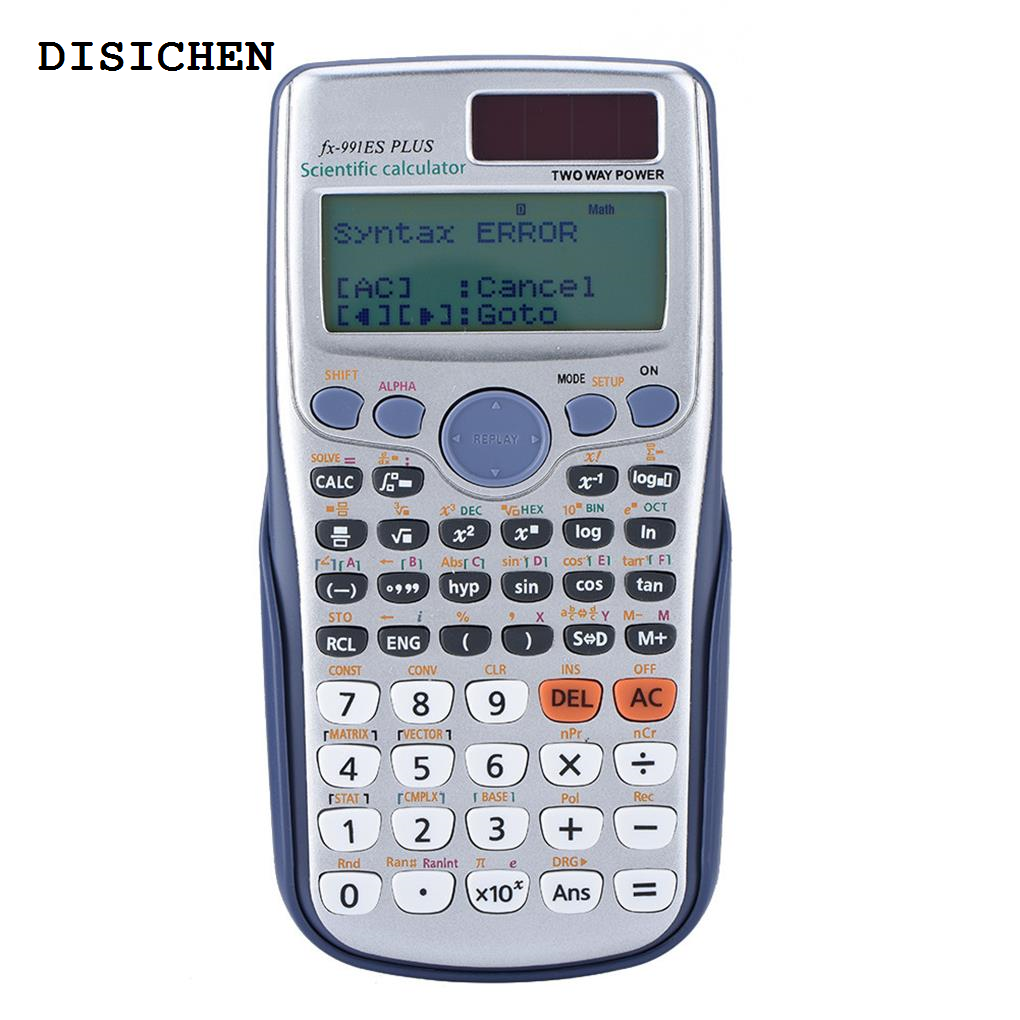 DISICHEN Luxury FX-991ES-PLUS Scientific Calculator with 417 Functions High School University Students Computer Office Power Graphing