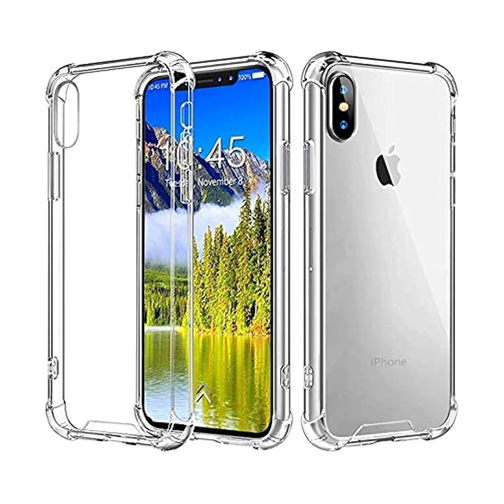 Clear Airbag Case for iPhone XS Max - Shockproof TPU Transparent Soft Silicone Phone Back Cover