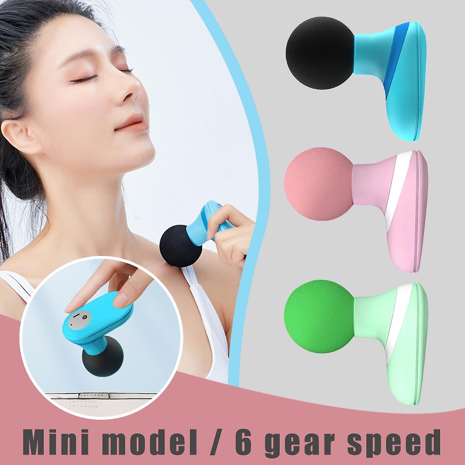 Home Mini Massager Fascial Gun Massager Relaxation Multifunctional Full Body Cervical Lumbar Back Massage- Color May Vary