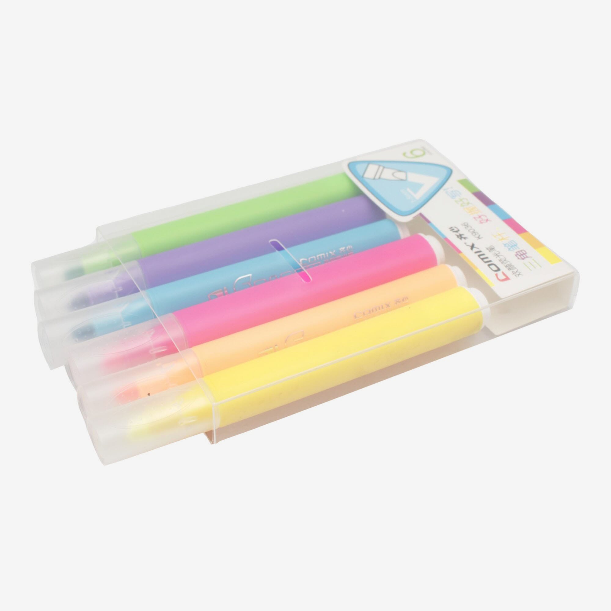 Multicolor Color Comix Colorful Highlighters Pack Of 6