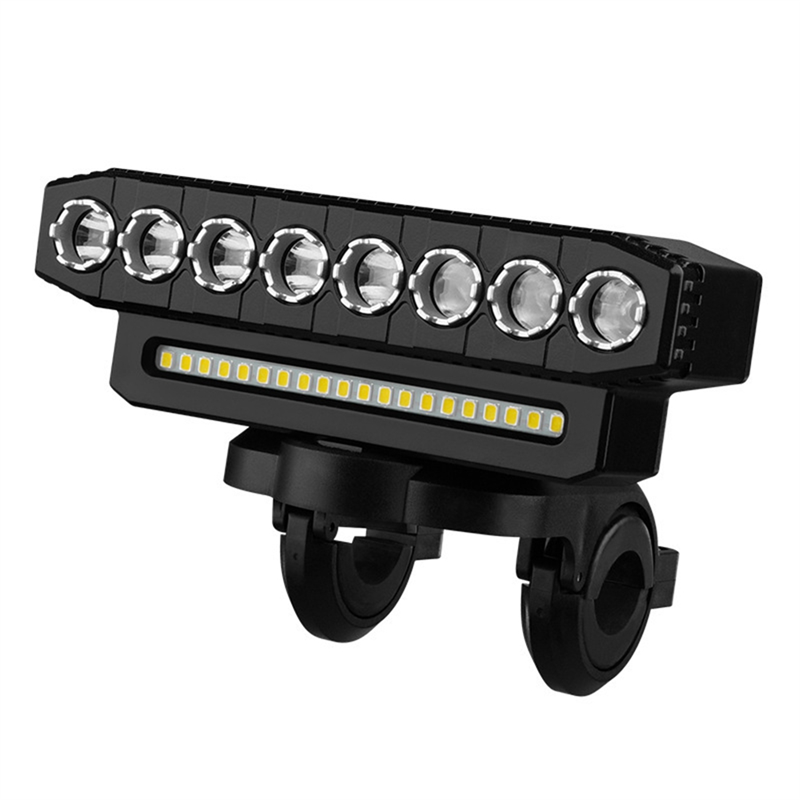 LED Light Bar Bicycle Front Light Power Bank Bicycle Accessories USB Charging Style 1