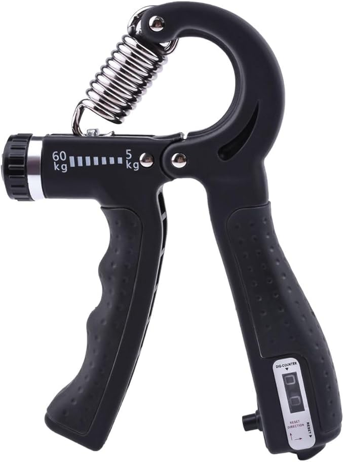 Adjustable Hand Grip with Smart Counter | Adjustable Resistance (10KG - 60KG) Hand Grip/Fitness Grip