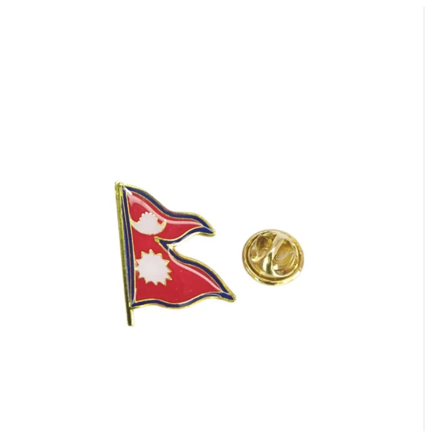 Nepal Flag Brooch