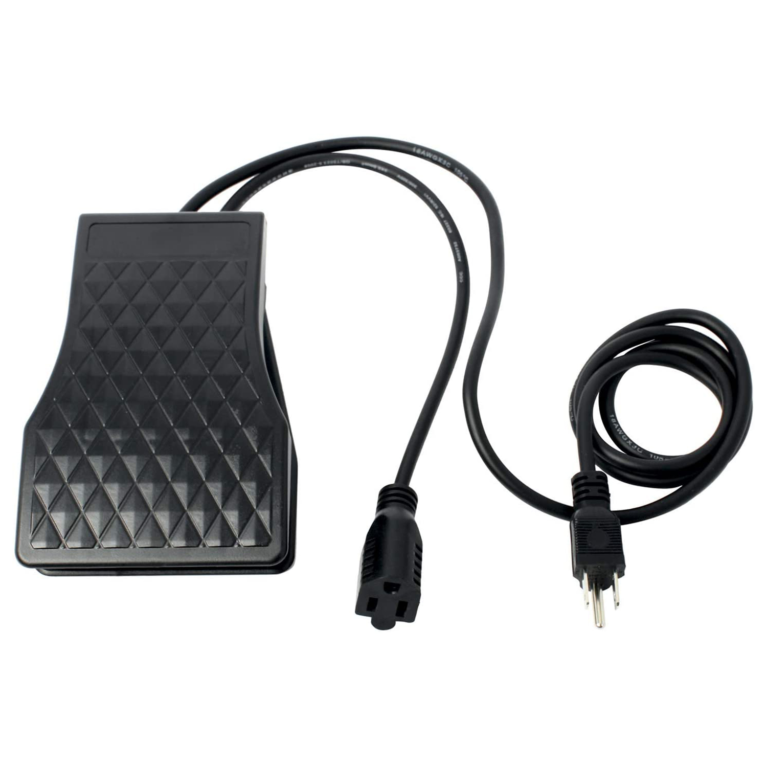 Flex Shaft Motor Foot Control Pedal Replacement Electric for Rotary Tool Hanging Grinder Tool Accessories Variable Speed with Anti-Skid Rubber US Plug