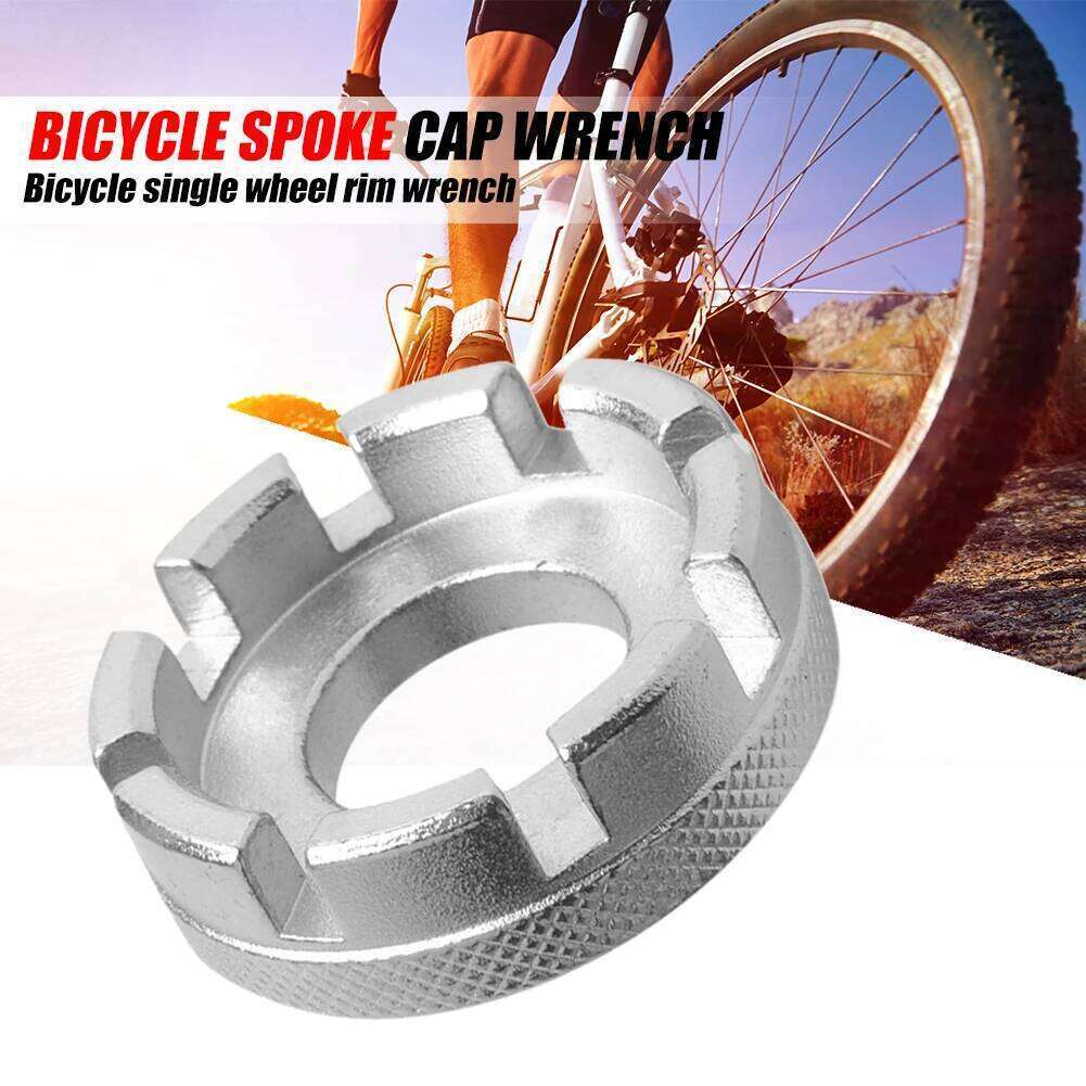 Mini Cycle Spoke Nipple Key Bicycle Wheel Rim 8 Way Wrench Spanner Bike Cycling Repair Tool Durable Portable Hand Tools