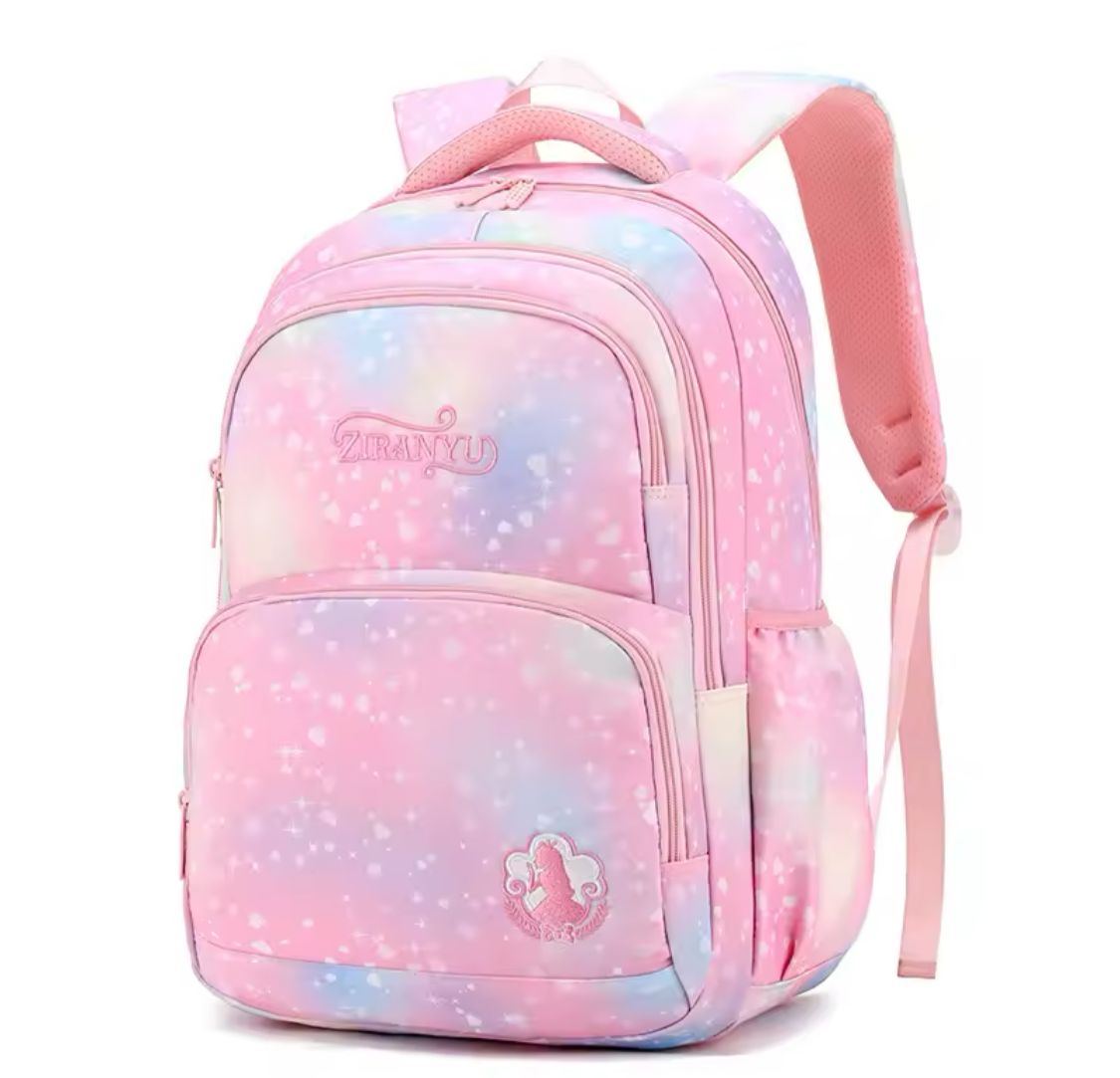 Important High Quality school bag BackPack 3 zipper for Girls