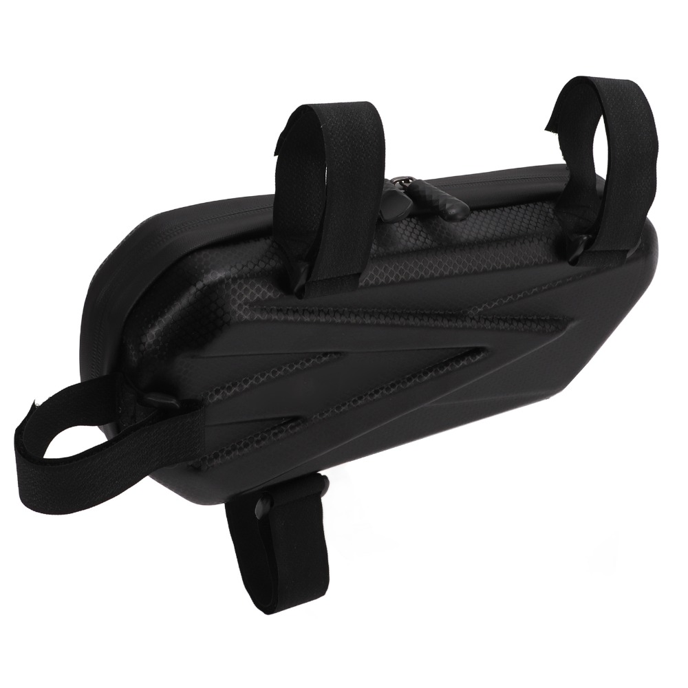 1 Pair Portable Hard Shell Motorcycle Triangle Bag Double Sealing Zipper EVA Motorcycle Side Bag Motorcycle Hanging Bag Bike Luggage